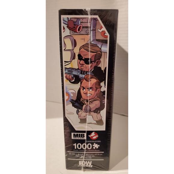 Unopened 1,000 Piece MIB and Ghostbusters Puzzle By IDW Games - Picture 2 of 6